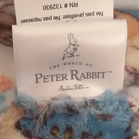 Beatrix Potter Peter Rabbit Oversized Plush 🐇 Peter Rabbit Throw Blanket - Picture 5 of 8